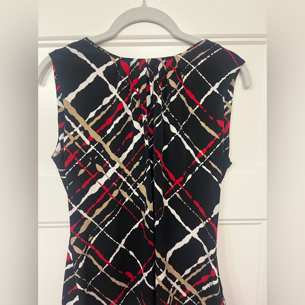 Calvin Klein multi colored black blouse